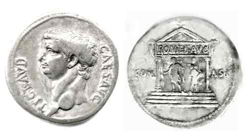 Cistophorus of Ephesus with Claudius obverse