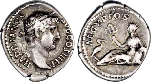 Hadrian denarius  (ex Romanorum stock)