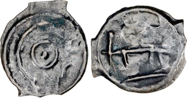 Cast bronze coin of the Cantiaci (ex Romanorum stock)