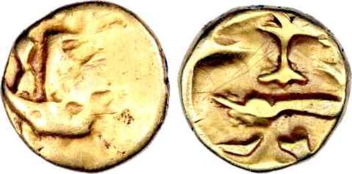 Gold coin of the Morini, source: Romanorum stock