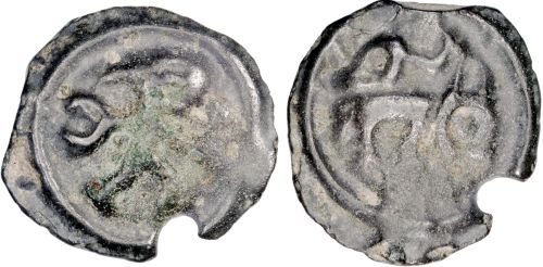 Pig tail dancer coin of the Remi, source: Romanorum stock