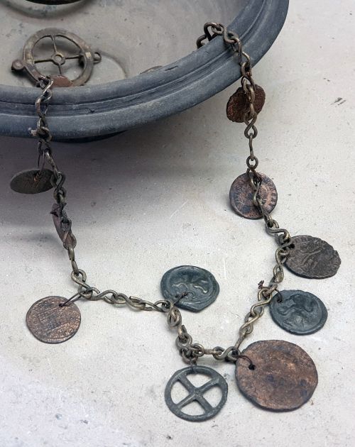 Necklace of coins, Museum of Reims, source: private photo