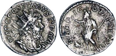 Silver antoninianus of Postumus (Romanorum stock)