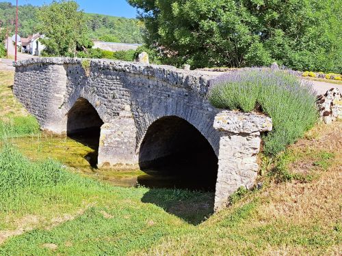 The Roman bridge at Spoy (our photo)