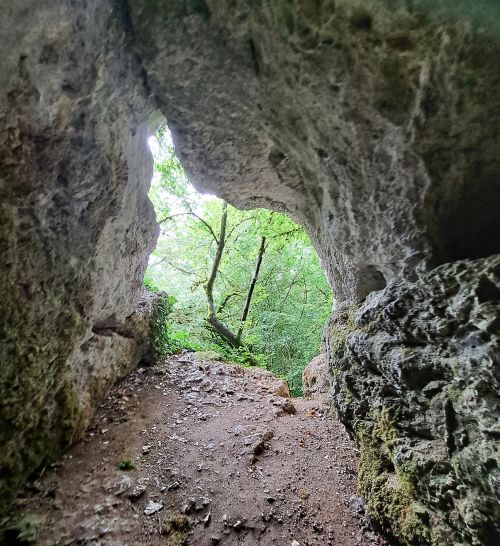 Inside the Cave of Sabinus, outside Langres (our photo)