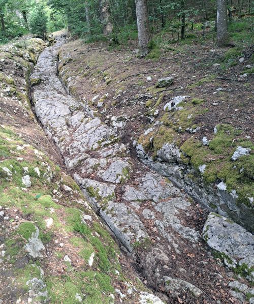 Remains of Roman road (our photo)