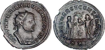Coin of Maximianus (Romanorum stock)