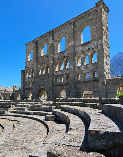 Theatre at Aosta (our photo)
