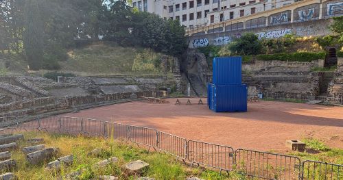 Remains of the Amphitheatre of the Three Gauls (our photo)