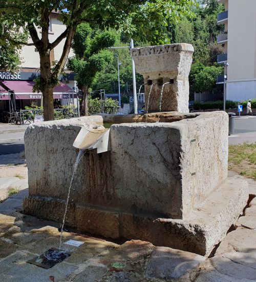Fountain dedicated to Claudius (CLAVD AVG) in Lyons (our photo)